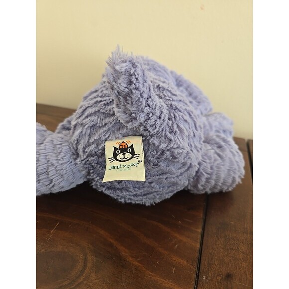 Jellycat London Fuddlewuddle Blue Gray Elephant 8” Plush Stuffed Animal Lovey - Picture 5 of 5